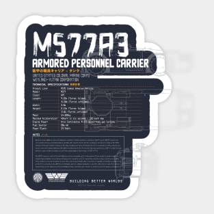 M577A3 Armored Personnel Carrier Sticker